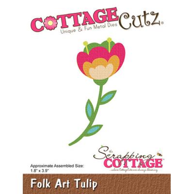 Scrapping Cottage Dies - Folk Art Tulip
