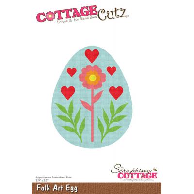 Scrapping Cottage Dies - Folk Art Egg