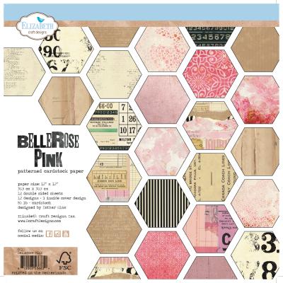 Elizabeth Craft Designpapier - Bellerose Pink