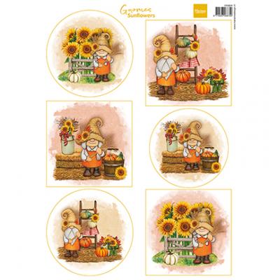 Marianne Design Ausschneidebogen - Gnomes - Sunflowers