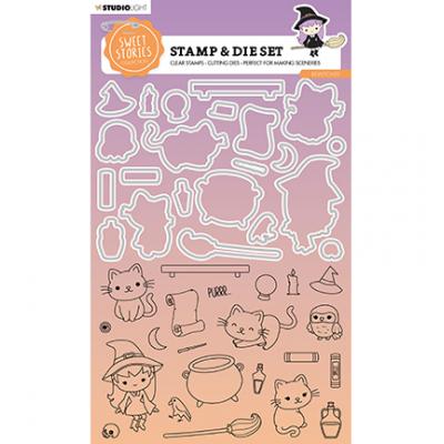 StudioLight Sweet Stories Stamp & Die Set - Bewitched