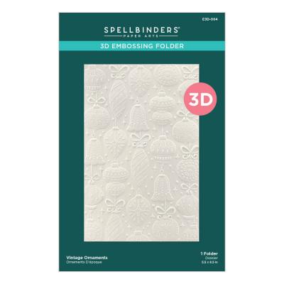 Spellbinders Embossing Folder - Vintage Ornaments