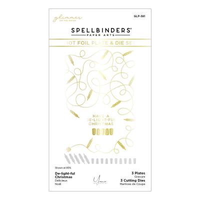 Spellbinders Hot Foil Plate & Die Set - De-light-ful Christmas