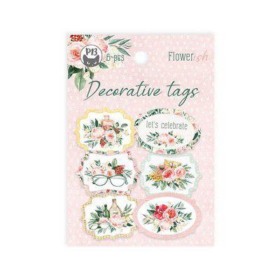 Piatek13 Flowerish - Decorative Tags 4