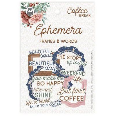 Piatek13 Coffee Break - Ephemera Frames & Words