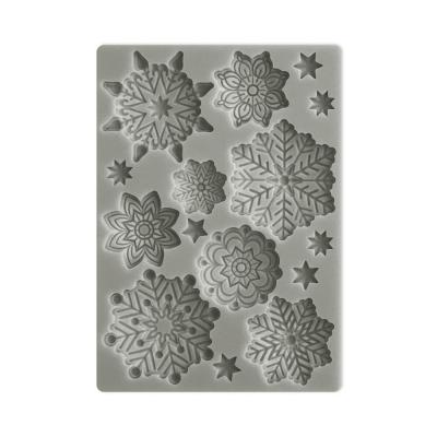 Stamperia Christmas Mixed Media Silicon Mould A6 Snowflakes