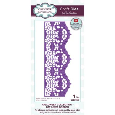 Creative Expressions Craft Dies Bat & Web Border