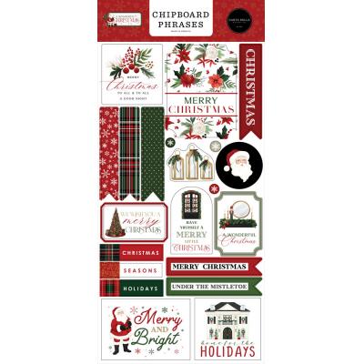 Carta Bella A Wonderful Christmas - Chipboard Phrases