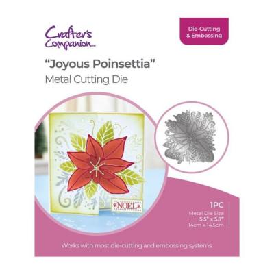 Gemini Half Create a Card Die - Joyous Poinsettia