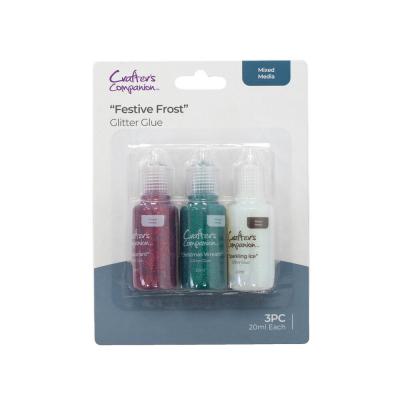 Crafter's Companion Mixed Media Glitter Glue - Festive Frost