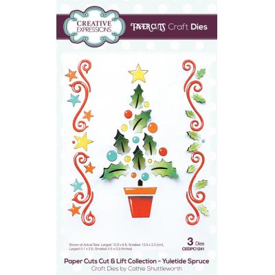 Creative Expressions Craft Dies Cut & Lift Yuletide Spruce