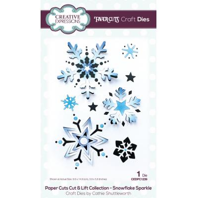 Creative Expressions Craft Dies Cut & Lift Snowflake Sparkle