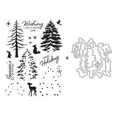 Hero Arts Clear Stamp & Die Combo - Seasonal Tree