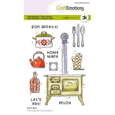 CraftEmotions Stempel Let‘s Eat