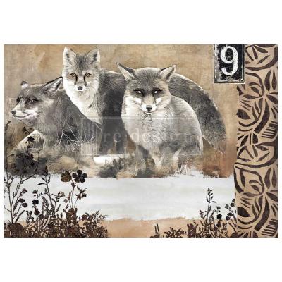 Prima Marketing Re-Design Decoupage Fiber - Calm Foxes