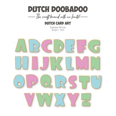 Dutch DooBaDoo Stencil Card Art Alphabet