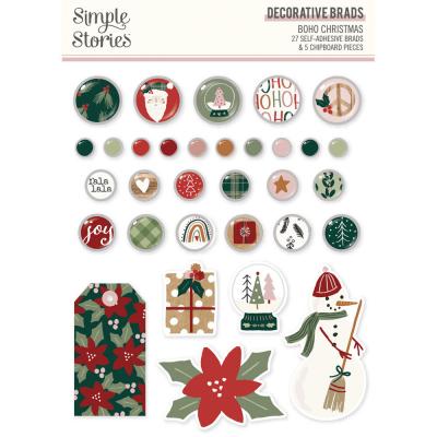 Simple Stories Boho Christmas - Decorative Brads