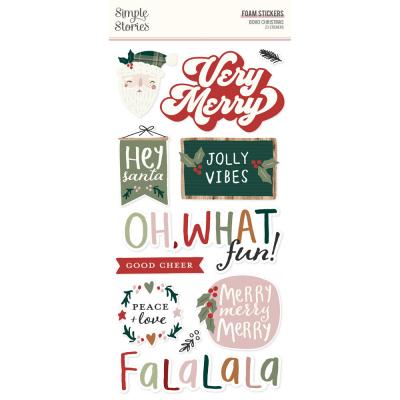 Simple Stories Boho Christmas - Foam Stickers