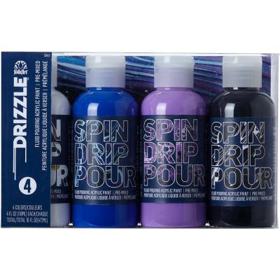 Folkart Drizzle Paint Set - In a Galaxy