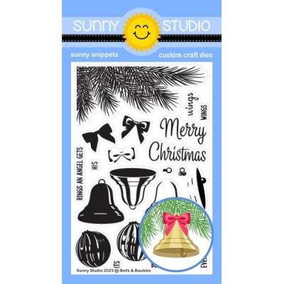 Sunny Studio Stempel Bells & Baubles