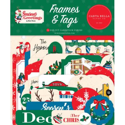 Carta Bella Season's Greetings - Frames & Tags