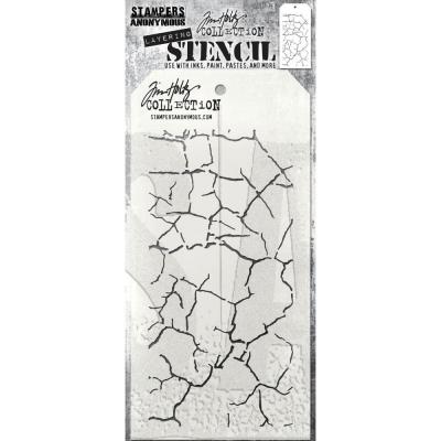 Stampers Anonymous Tim Holtz Stencil - Fractured