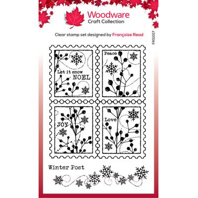 Woodware Stempel Winter Postage