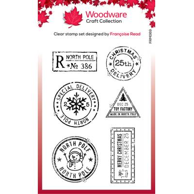 Woodware Stempel Christmas Postmarks