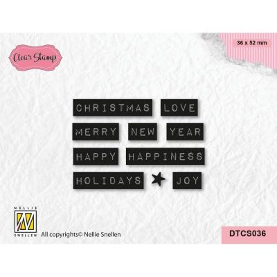 Nellie Snellen Stempel Christmas Love Typed (EN)