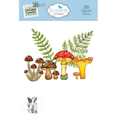 Elizabeth Craft Designs Cutting Dies - Mushrooms & Ferns