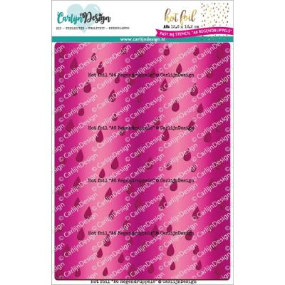 CarlijnDesign Hot Foil Plate Raindrops