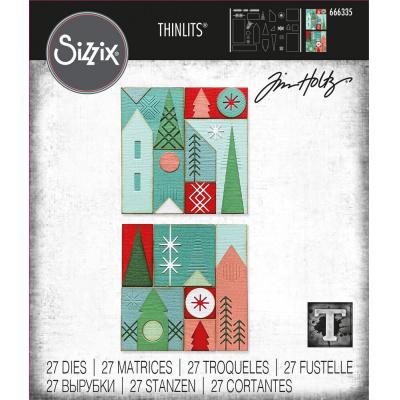 Sizzix Thinlits Die by Tim Holtz Holiday Blocks