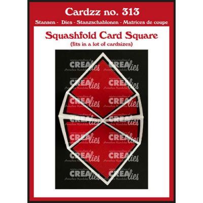 Crealies Cutting Dies - Squashfold-Karte – quadratisch