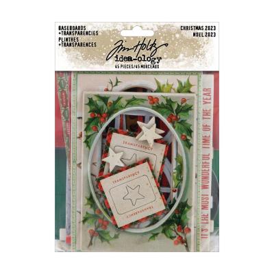 Idea-ology Tim Holtz Christmas 2023 - Baseboards + Transparencies
