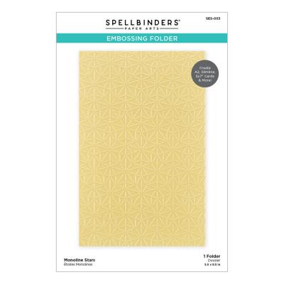 Spellbinders Embossing Folder Monoline Stars