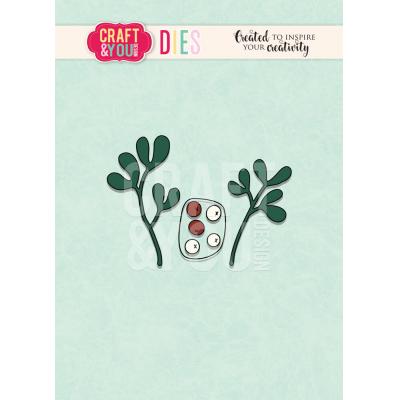 Craft & You Cutting Dies - Mistletoe Twigs