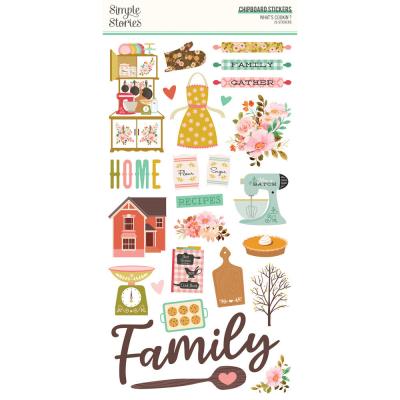 Simple Stories What's Cookin? - Chipboard Stickers