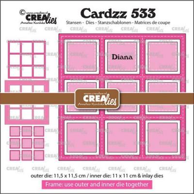 Crealies Cardzz Frame & Inlay - Diana