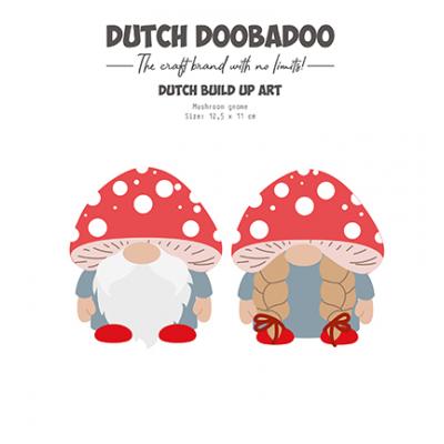 Dutch DooBaDoo Dutch Stencil - Gnome mit Pilzen