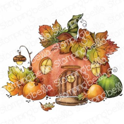 Stamping Bella Stempel - Pumpkin House Backdrop