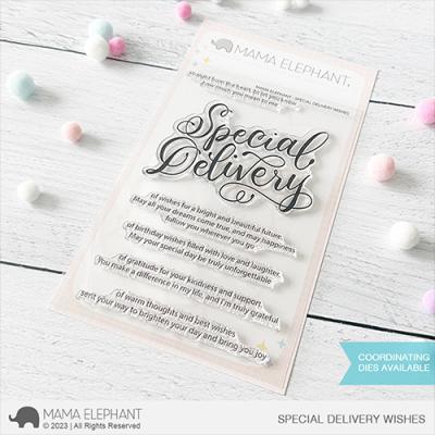 Mama Elephant Stempel - Special Delivery Wishes