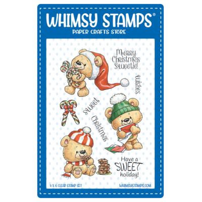 Whimsy Stamps Stempel - Teddy Bear Christmas Sweets