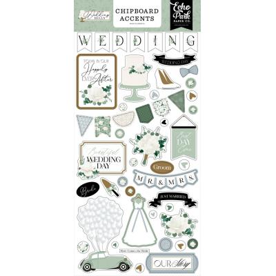 Echo Park Wedding Bells - Chipboard Accents