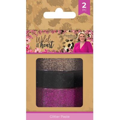 Crafter's Companion Sara Signature Wild at Heart - Glitter Paste Pink & Bronze