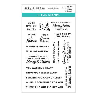 Spellbinders Stempel - Santa’s Sippin’ Sayings