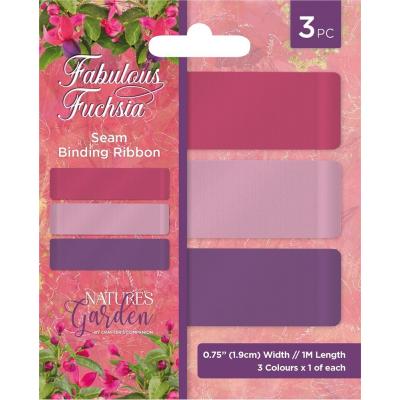 Crafter's Companion Fabulous Fuchsia - Seam Binding Ribbon