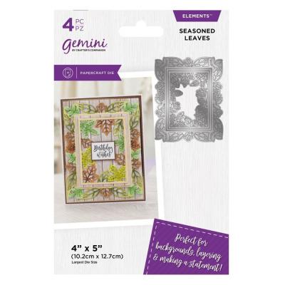 Gemini Everyday Border Nesting Elements Dies - Seasoned Leaves