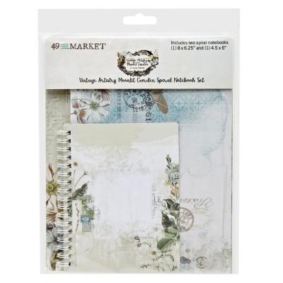 Vintage Artistry Moonlit Garden - Spiral Notebook Set