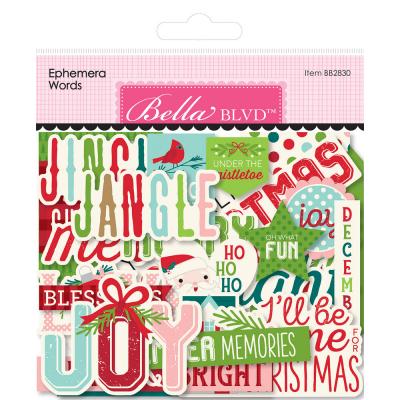 Bella Blvd Merry Little Christmas - Ephemera Words