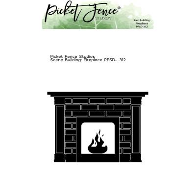 Picket Fence Studios Metal Die - Scene Building: Fireplace